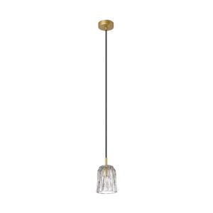 Lampa wisząca TAZZA P0590-01A-V7AC oprawa w kolorze złotym - Zuma Line