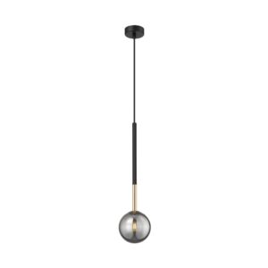 Lampa wisząca ARCTURUS P0574-01F-SDFZ oprawa w kolorze czerni i złota - Zuma Line