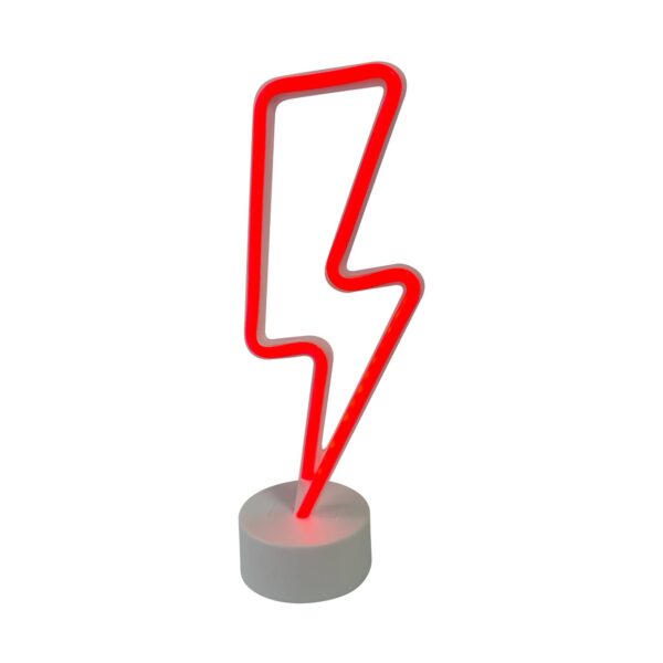 Lampa dekoracyjan neon LIGHTNING FM-NB28 oprawa w kolorze czerwonym - Zuma Line