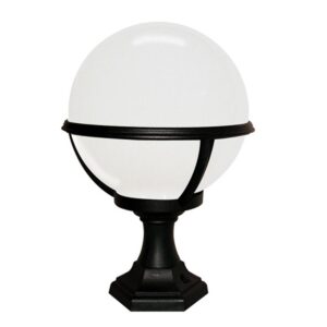 Zewnętrzna lampa stojąca GLENBEIGH GLENBEIGH-PED-PO oprawa w kolorze czarnym - Elstead Lighting