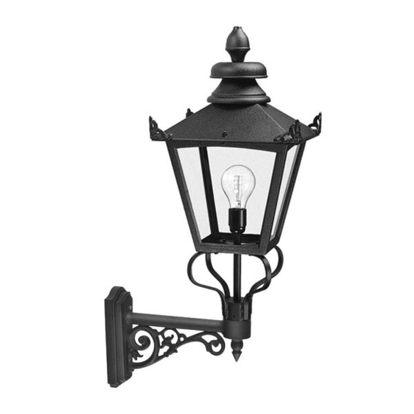 Kinkiet zewnętrzny Grampian GB1-BLACK dekoracyjna oprawa ścienna w klasycznym stylu - Elstead Lighting
