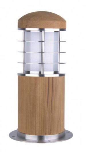 Lampa stojąca zewnętrzna Poole GZ-POOLE-MB drewniana oprawa w nowoczesnym stylu - Elstead Lighting