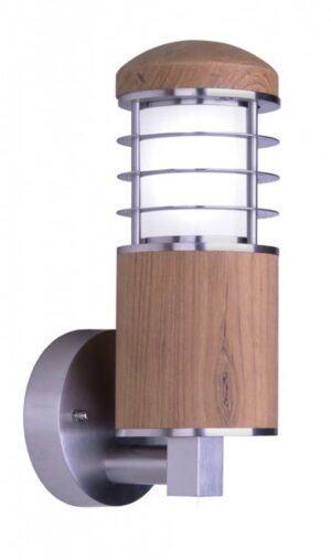 Kinkiet zewnętrzny Poole GZ-POOLE-W drewniana oprawa w nowoczesnym stylu - Elstead Lighting