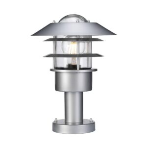 Zewnętrzna lampa stojąca HELSINGOR HELSINGOR-PED oprawa w kolorze srebrnym - Elstead Lighting