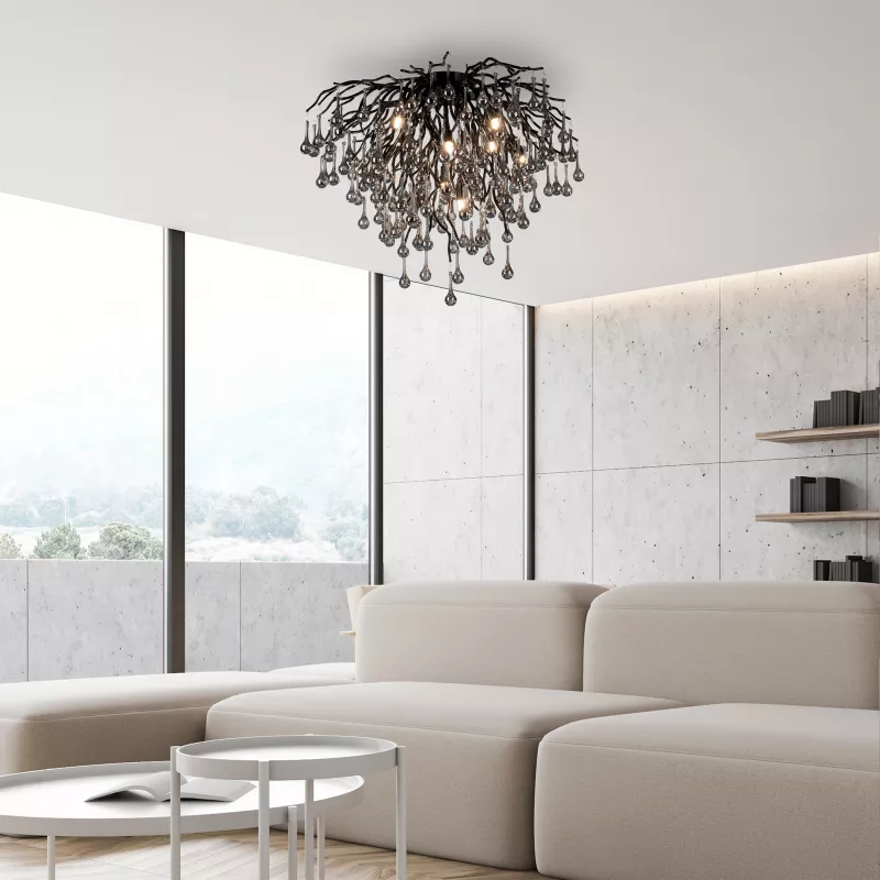 Lampa sufitowa ICICLE 8091-18 oprawa w kolorze czarnego chromu - Paul Neuhause - obrazek 5