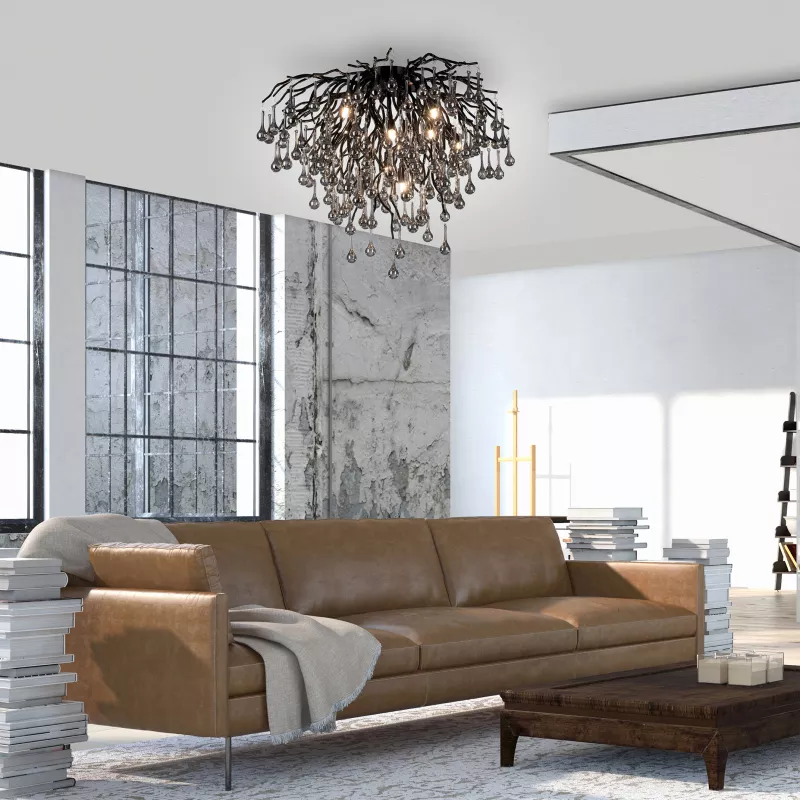 Lampa sufitowa ICICLE 8091-18 oprawa w kolorze czarnego chromu - Paul Neuhause - obrazek 6