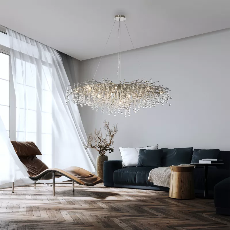 Lampa wisząca ICICLE 2031-55 oprawa w kolorze srebrnym - Paul Neuhause - obrazek 6