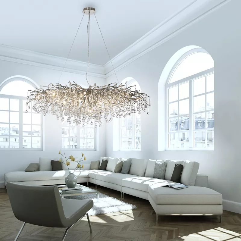 Lampa wisząca ICICLE 2031-55 oprawa w kolorze srebrnym - Paul Neuhause - obrazek 8