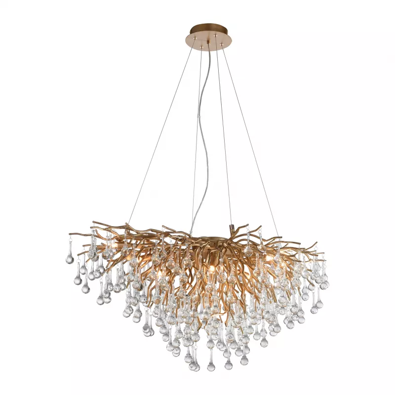 Lampa wisząca ICICLE 2192-11 oprawa w kolorze postarzanego mosiądzu - Paul Neuhause