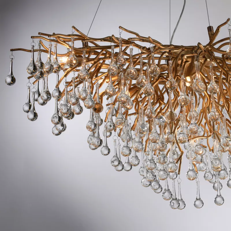 Lampa wisząca ICICLE 2192-11 oprawa w kolorze postarzanego mosiądzu - Paul Neuhause - obrazek 8