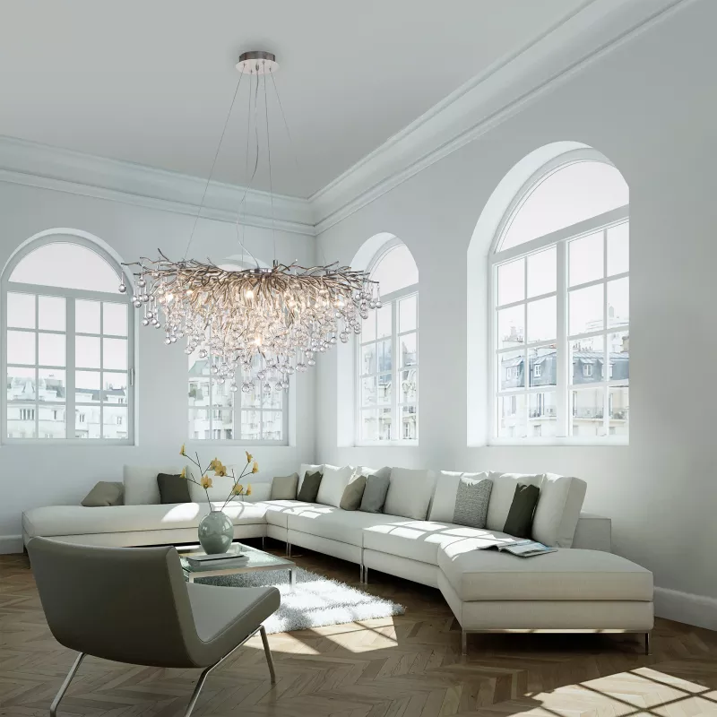 Lampa wisząca ICICLE 2192-55 oprawa w kolorze srebrnym - Paul Neuhause - obrazek 3