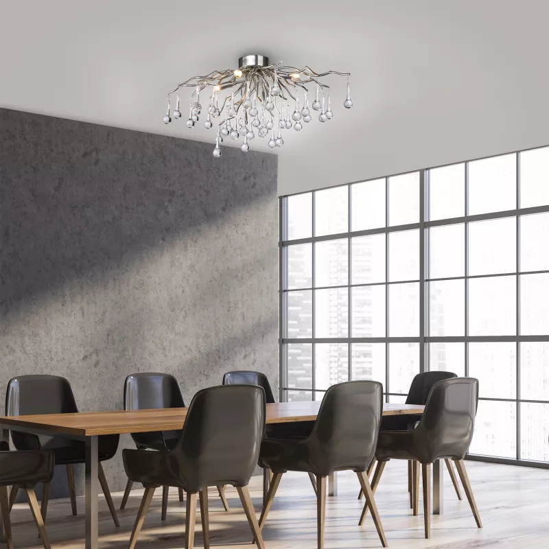 Lampa sufitowa ICICLE 8090-55 oprawa w kolorze srebrnym - Paul Neuhause - obrazek 3