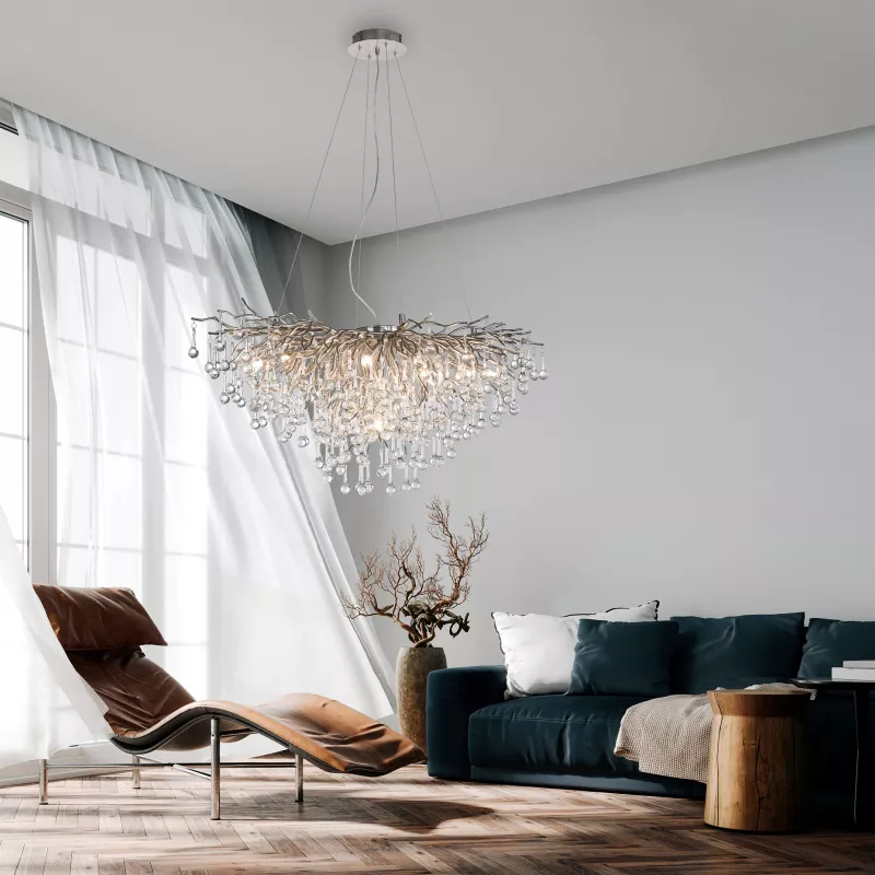 Lampa wisząca ICICLE 2192-55 oprawa w kolorze srebrnym - Paul Neuhause - obrazek 4