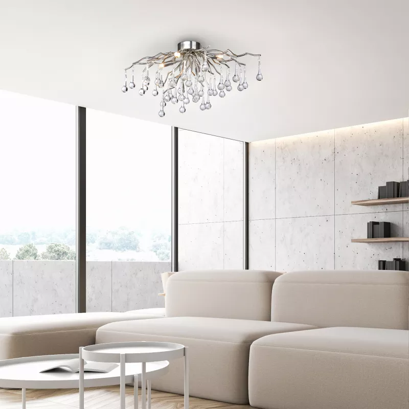 Lampa sufitowa ICICLE 8090-55 oprawa w kolorze srebrnym - Paul Neuhause - obrazek 5