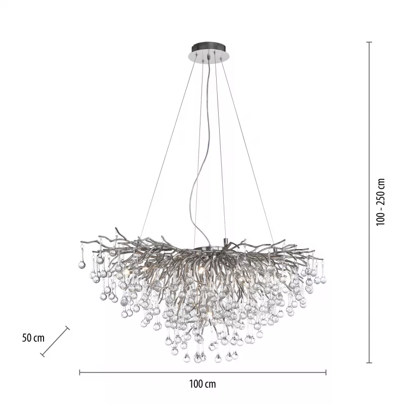 Lampa wisząca ICICLE 2192-55 oprawa w kolorze srebrnym - Paul Neuhause - obrazek 8