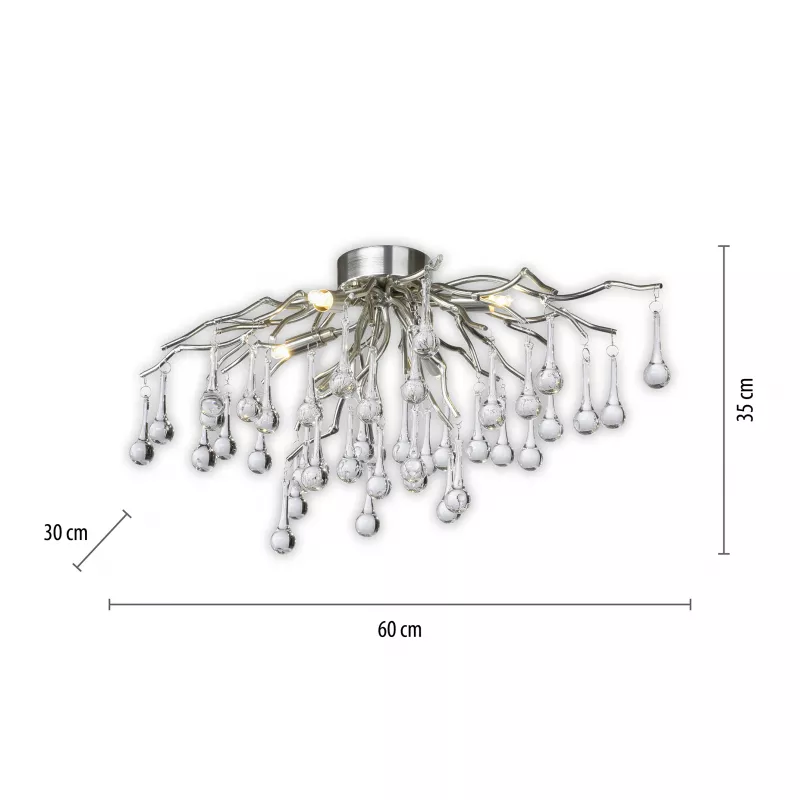 Lampa sufitowa ICICLE 8090-55 oprawa w kolorze srebrnym - Paul Neuhause - obrazek 8