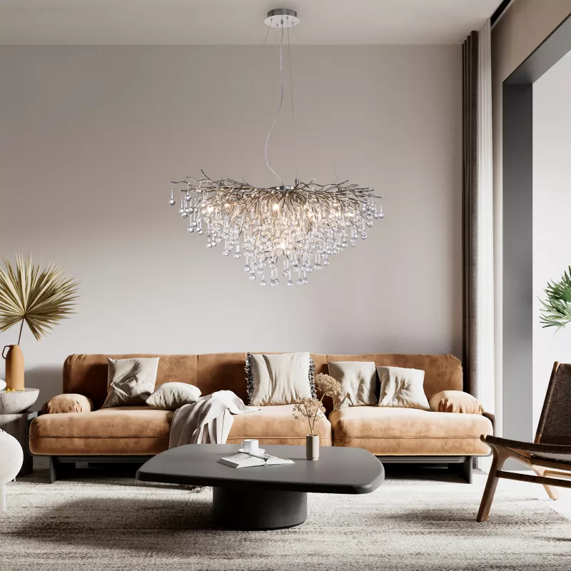 Lampa wisząca ICICLE 2192-55 oprawa w kolorze srebrnym - Paul Neuhause - obrazek 2