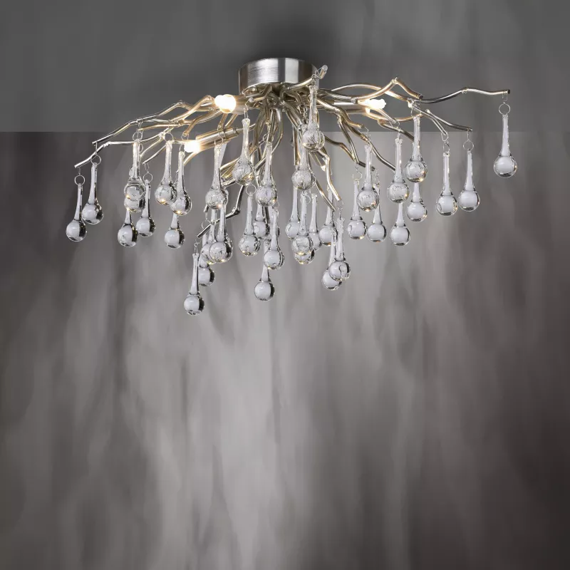 Lampa sufitowa ICICLE 8090-55 oprawa w kolorze srebrnym - Paul Neuhause - obrazek 2