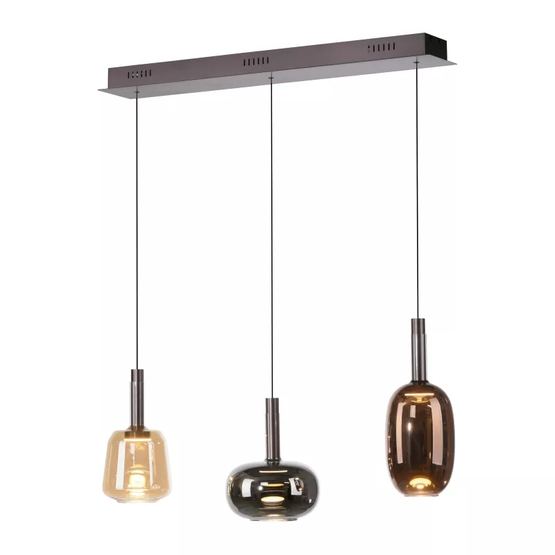 Lampa wisząca IRIDES 2680-70 oprawa w kolorze czarnym z kolorowymi kloszami - Paul Neuhause - obrazek 2