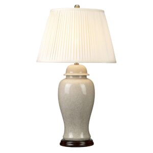 Lampa stołowa Ivory Crackle Large minimalistyczna oprawa w klasycznym stylu - Elstead Lighting