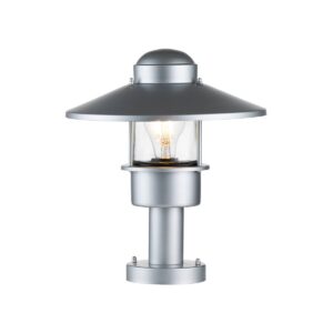 Zewnętrzna lampa stojąca KLAMPENBORG KLAMPENBORG-PED-SIL oprawa w kolorze srebrnym - Elstead Lighting