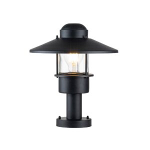 Zewnętrzna lampa stojąca KLAMPENBORG KLAMPENBORG-PED-BK oprawa w kolorze czarnym - Elstead Lighting
