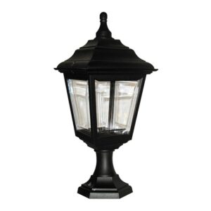 Zewnętrzna lampa stojąca KERRY KERRY-PED-POR oprawa w kolorze czarnym - Elstead Lighting
