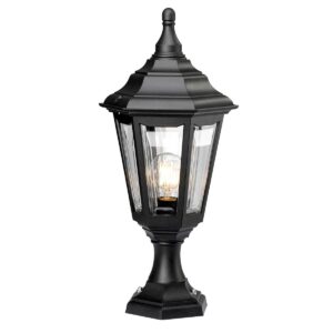 Zewnętrzna lampa stojąca KINSALE KINSALE-PED-POR oprawa w kolorze czarnym - Elstead Lighting