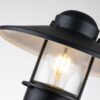 Zewnętrzna lampa stojąca KLAMPENBORG KLAMPENBORG-PED-PIR-BK oprawa w kolorze czarnym z czujnikiem ruchu - Elstead Lighting - obrazek 2