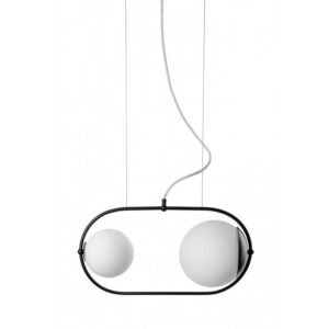 Lampa wisząca nowoczesna Koban A KOA222P0 oprawa wisząca biało-czarna - UMMO