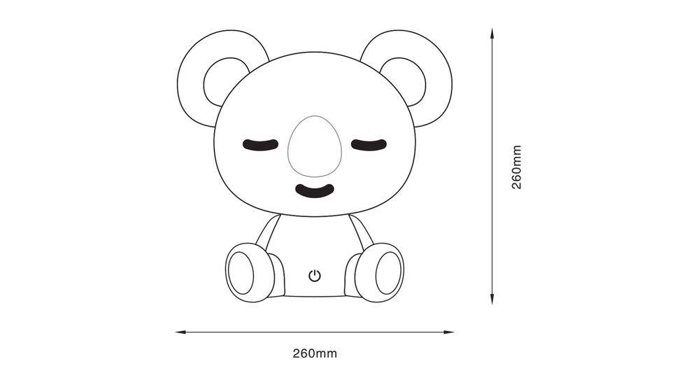 Dziecięca lampa stołowa KOALA KDR-611-PK oprawa w kolorze różowym - Zuma Line - obrazek 10
