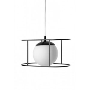 Lampa wisząca w styli minimalistycznym Kuglo B  KUB122B0 oprawa wisząca czarno-biała - UMMO