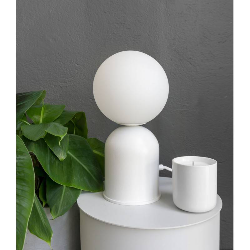 Lampa biurkowa LUOTI ST LUS111P1 biała lampka stołowa w minimalistycznym stylu - UMMO - obrazek 2