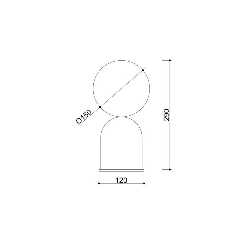 Lampa biurkowa LUOTI ST LUS111P1 biała lampka stołowa w minimalistycznym stylu - UMMO - obrazek 8