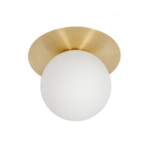 Lampa ścienna kinkiet nowoczesny BORRA A BRA12000 biało-złota minimalistyczna oprawa ścienna - UMMO