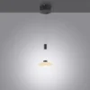 Lampa wisząca LAUTADA 2080-18 oprawa w kolorze czarnym z białym kloszem - Paul Neuhause - obrazek 3