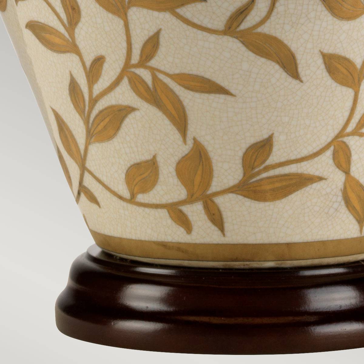 Lampa stołowa LEAVES LEAVES-BR-GL-TL oprawa w kolorze brązowo-złotym z kremowym abażurem - Elstead Lighting - obrazek 6