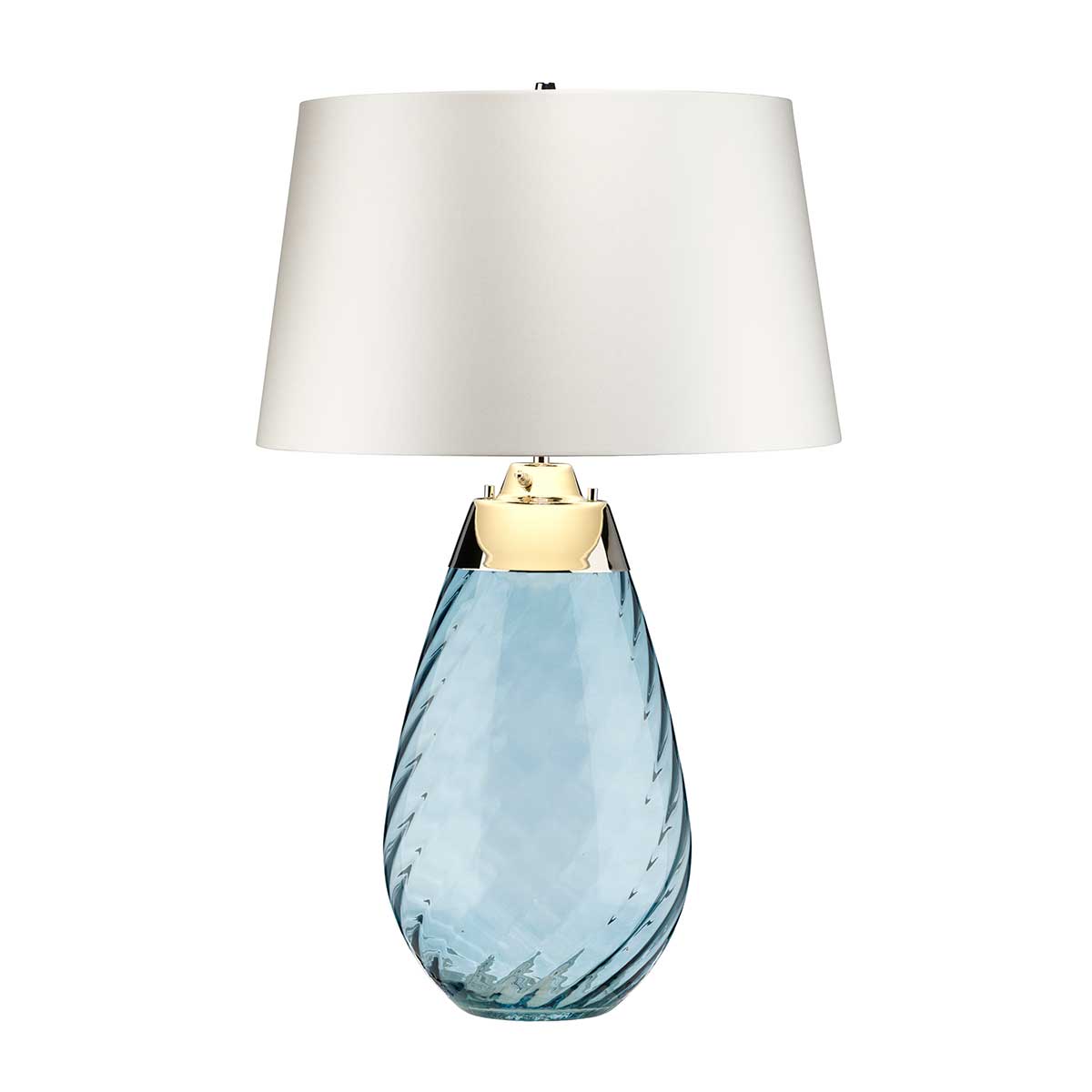 Lampa stołowa LENA LENA-TL-L-BLUE-OWSS oprawa w kolorze niebieskim z białym abażurem - Elstead Lighting - obrazek 4