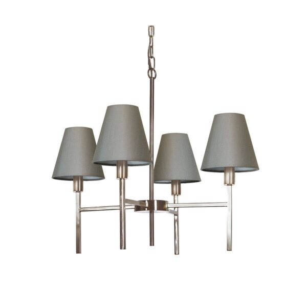 Żyrandol Lucerne LUCERNE-4LT oprawa w kolorze szarym - Elstead Lighting