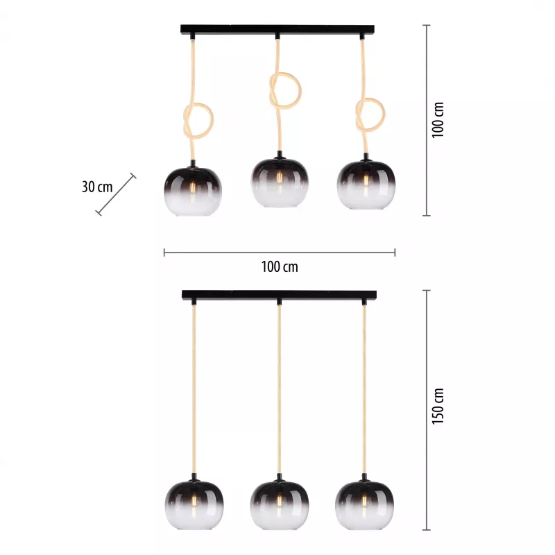 Lampa wisząca LUMA 2411-18 oprawa w kolorze czarnym - Paul Neuhause - obrazek 5
