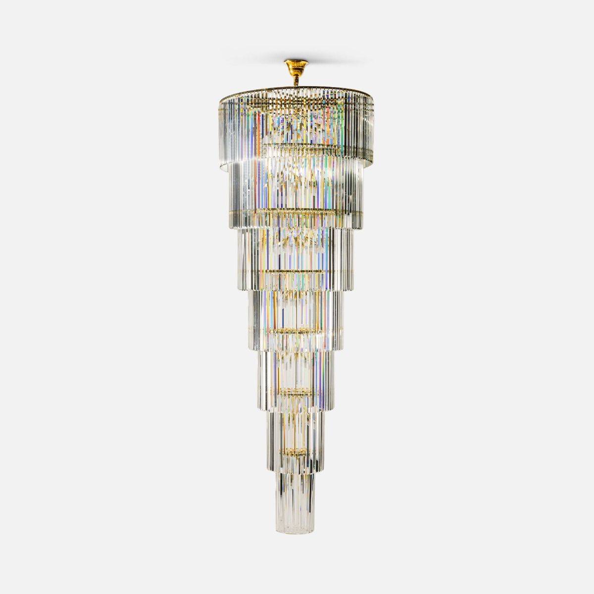 Lampa wisząca LUXE 18006-69 oprawa w kolorze złotym - Zuma Line - obrazek 3