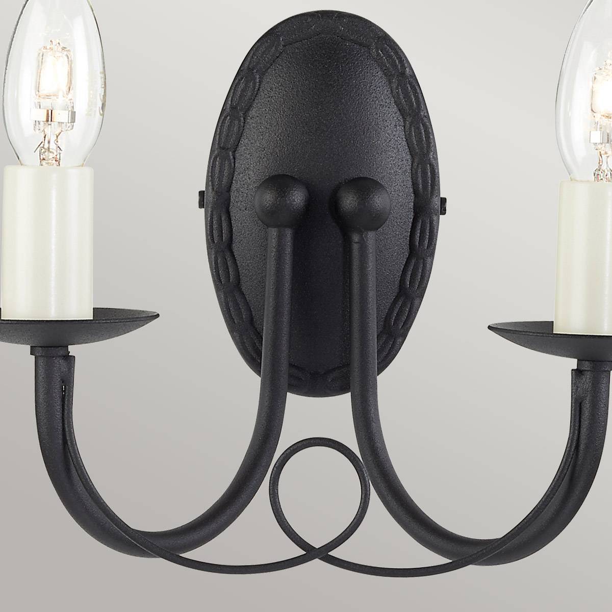 Kinkiet MINSTER MN2-BLACK oprawa w kolorze czarnym - Elstead Lighting - obrazek 3