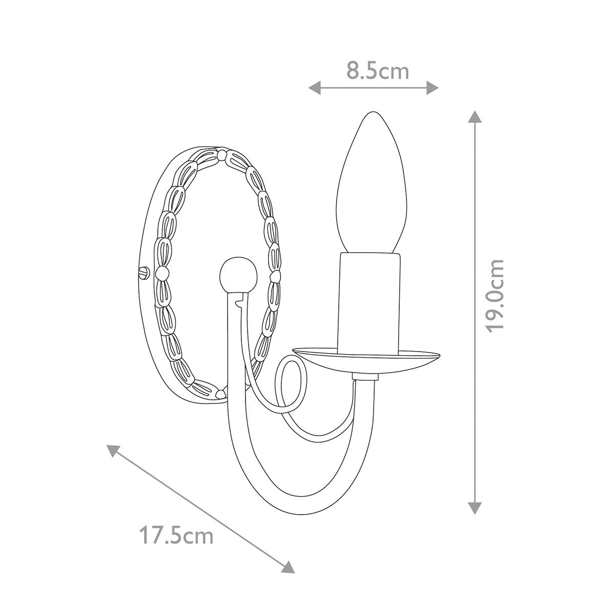 Kinkiet MINSTER MN1-BLACK oprawa w kolorze czarnym - Elstead Lighting - obrazek 4
