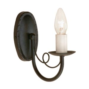 Kinkiet MINSTER MN1-BLACK oprawa w kolorze czarnym - Elstead Lighting