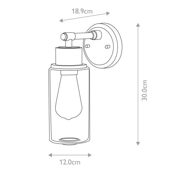 Kinkiet MORVAH BATH-MORVAH1-BB oprawa w kolorze szczotkowanego mosiądzu - Elstead Lighting - obrazek 6