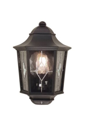 WYPRZEDAŻ Kinkiet zewnętrzny Norfolk NR7-2-BLK klasyczna oprawa w kolorze czarnym - Elstead Lighting