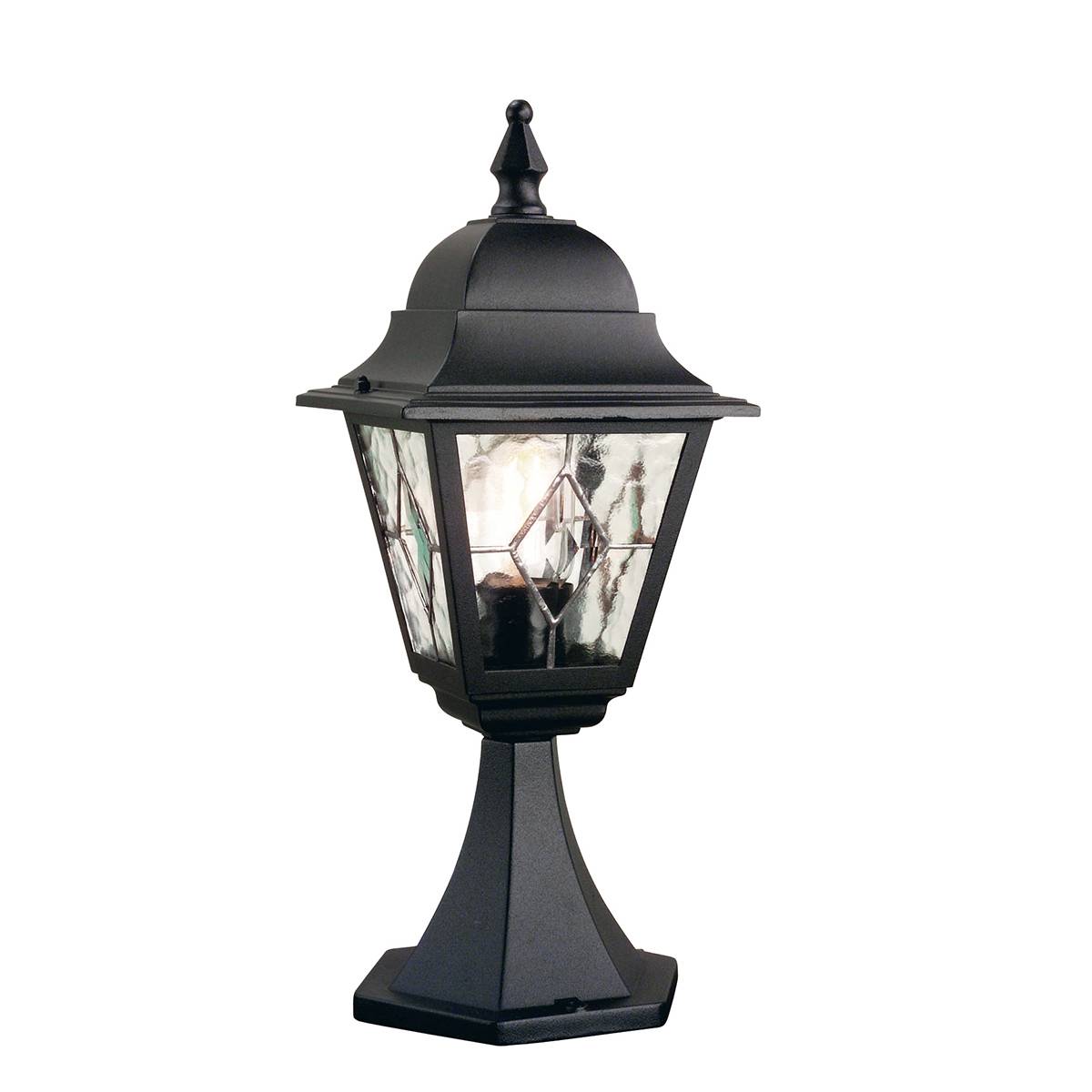 Zewnętrzna lampa stojąca NORFOLK NR3-BLK oprawa w kolorze czarnym - Elstead Lighting