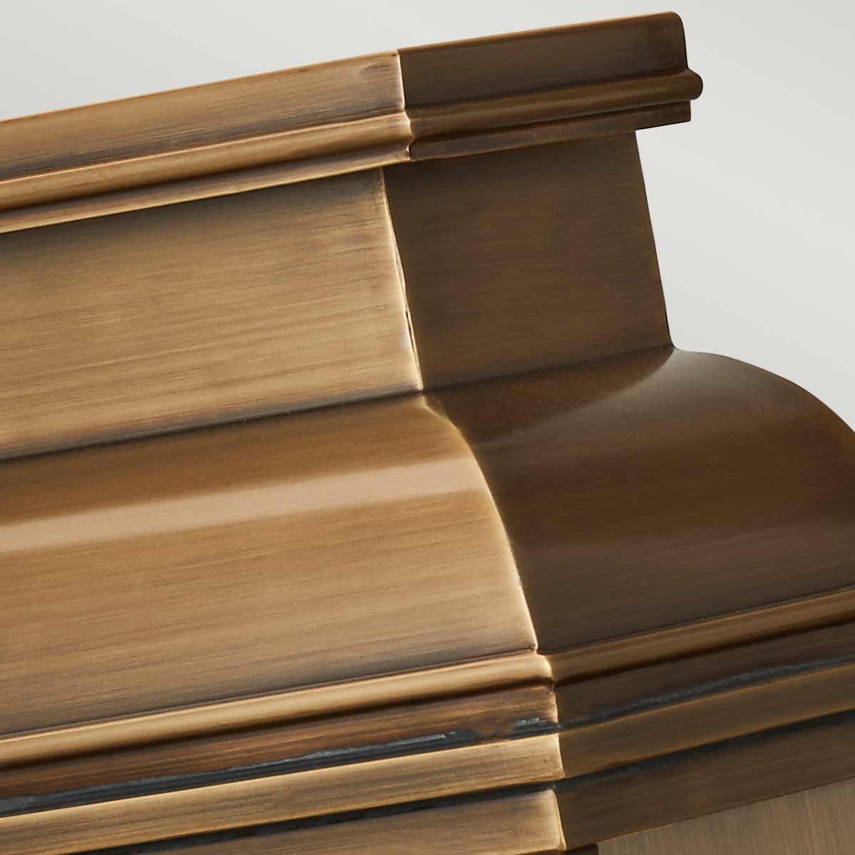 Kinkiet zewnętrzny OLD BAILEY OLD-BAILEY-L-BR oprawa w kolorze postarzanego mosiądzu - Elstead Lighting - obrazek 3