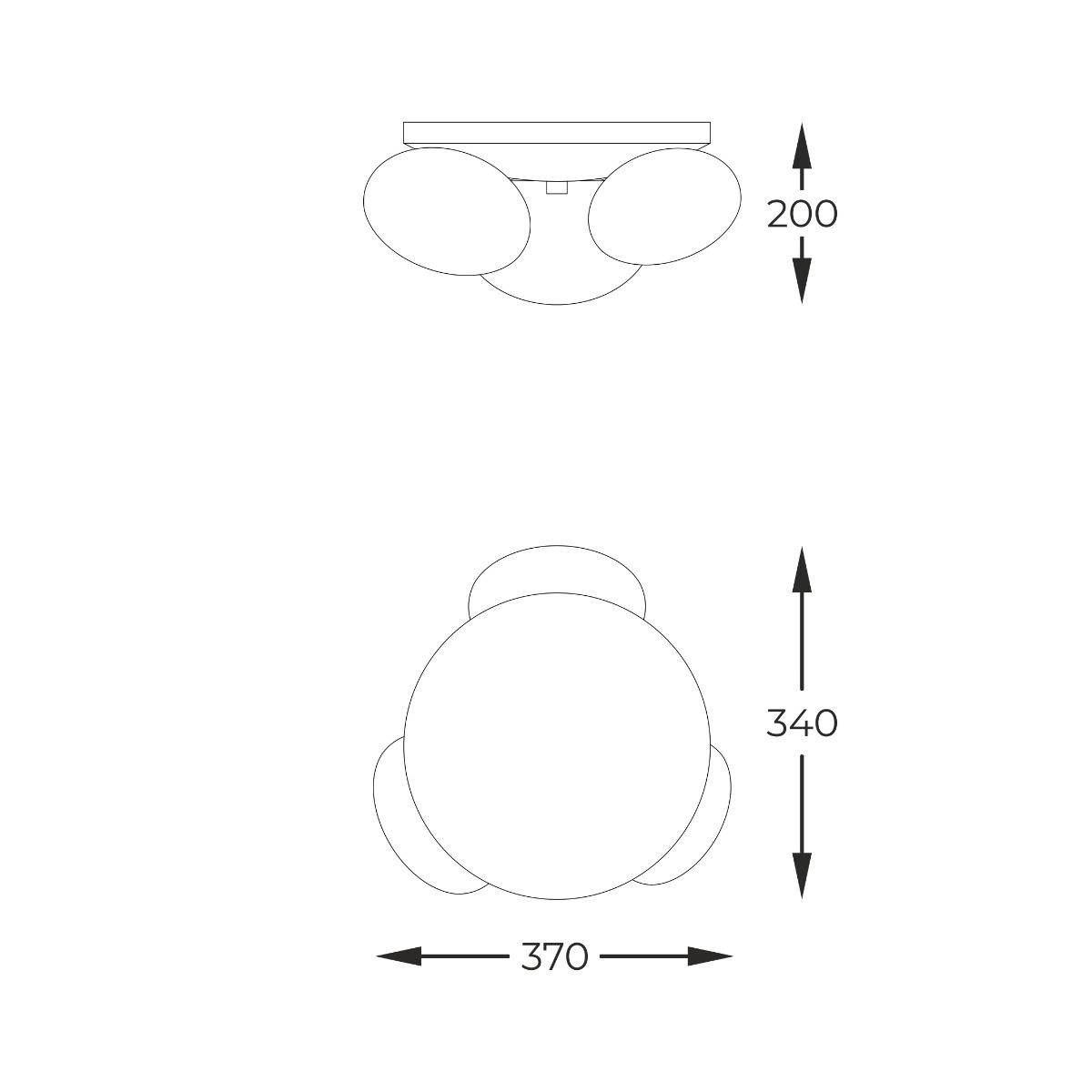 Lampa sufitowa OMI 1190 oprawa w kolorze czarnym - Zuma Line - obrazek 2