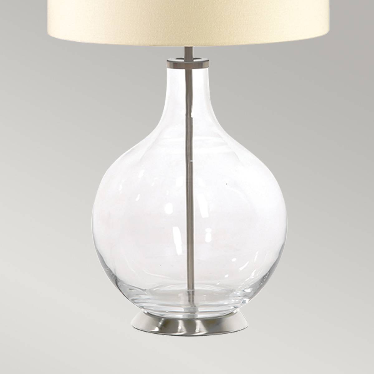Lampa stołowa ORB ORB-TL-CLEAR oprawa w kolorze polerowanego niklu z kremowym abażurem - Elstead Lighting - obrazek 4